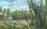 Camille Pissarro Sunlight on the Road - Pontoise painting